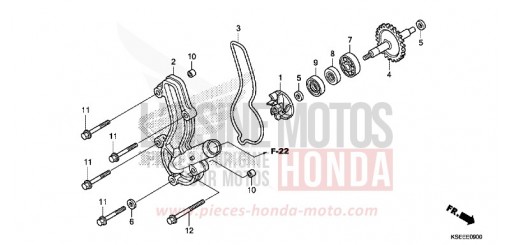 WATER PUMP CRF150RBJ de 2018